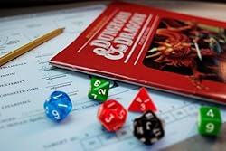 7 Die Polyhedral Dice Set - Translucent Green with