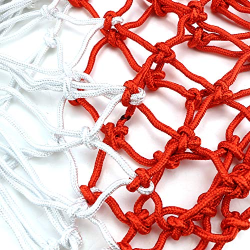 Wpxmer 2 Pack Basketball Net Replacement Heavy Duty Outdoor and Indoor All Weather Thick Nets 12 Loops - Thumbnail 3