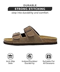 Project Cloud Genuine Leather Mens Sandals with