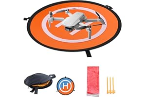 LAWFIG Drone Landing Pads, 21.6'' Waterproof Universal Quadcopter Landing Pad Fast-fold Double Sided for DJI Mini 4/3 Pro,Mavic Mini 2,Mini SE,Air 3,Air 2S,Mavic Air 2,Mavic 2 Pro,Zoom,Mavic 3,Phantom