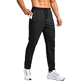 G Gradual 30"/32"/34" Inseam Tall Mens Sweatpants with Zipper Pockets Stretch Golf Workout Pants for Men Casual Athletic