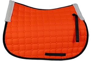 Oshhni English Saddle Pad for Horses Equestrian Riding Equipment Accessories Anti Slip Universal Shock Absorption Breathable