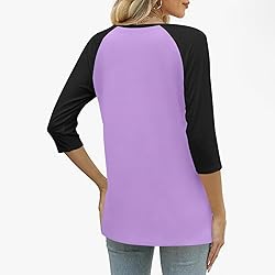 Womens 3/4 Sleeve Tops and Blouses Plus Size