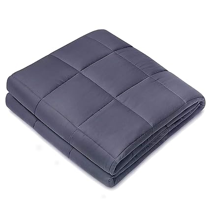 JPARR Gewichtete Schwere Decke Für Erwachsener Zwischen 60-90kg, Ideal für Entspannung, Besseren Schlaf (120x180cm, 6.8kg)