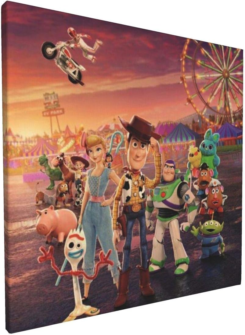 Amazon Co Jp アートパネル トイ ストーリー4 インテリア 絵画 油絵 セット 壁掛け 壁飾り 壁の絵 部屋飾りおしゃれ 装飾 壁絵 壁アート フレームレス装飾画 印刷絵画 額縁なし 壁紙 ポスター モダン 30cm 30cm 1 6cm ホーム キッチン