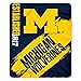 Northwest NCAA Michigan Wolverines Unisex-Adult Fleece Throw Blanket, 50