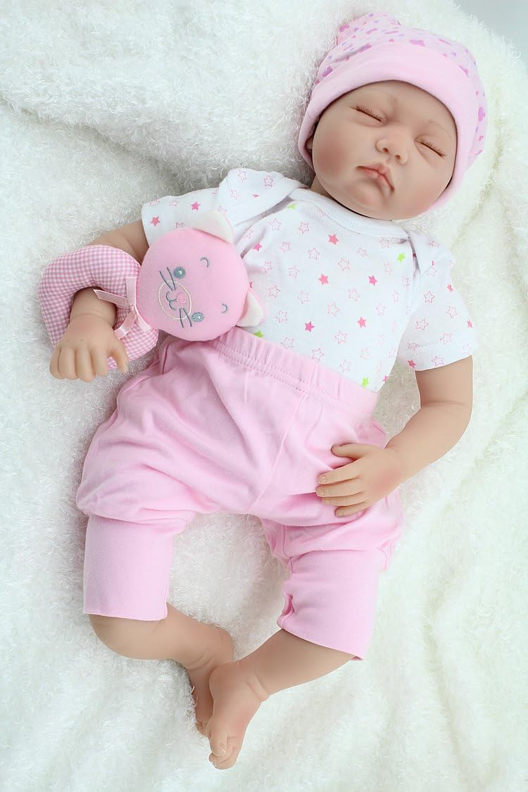 Prezzo ZIYIUI Soft Silicone Reborn Dolls Baby Doll Girls Newborn Fashion Doll 55cm Offerte