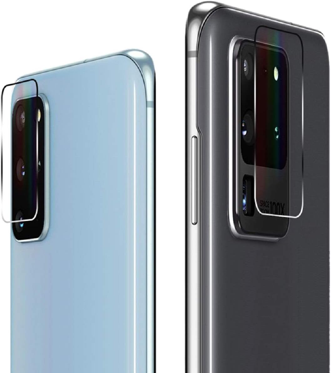 GEEMEE For Galaxy M31 Camera Lens Screen Protector,9H Hardness 2.5D Tempered Glass Camera Protective Film,HD Clear Anti Fingerprint Bubble Free Glass Screen Protector-4 Pack