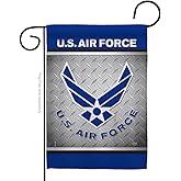 US Air Garden Flag Armed Forces USAF United State American Military Veteran Retire Official House Decoration Banner Small Yard Gift Double-Sided, 13"x 18.5", Made In USA 13 X 18.5