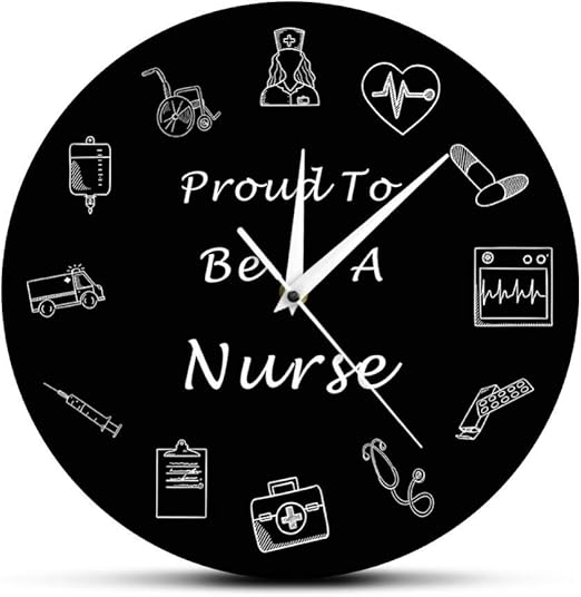 Tyolomz Enfermera Reloj De Pared Enfermeria Asistencia Medica
