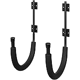 2-Pack of Kayak Storage Hook Sets - Kayak Wall Mount Hangers with 100lb Capacity Per Pair for Paddleboards, Surfboards,