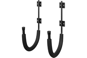 RAD SPORTZ 2-Pack of Kayak Storage Hook Sets - Kayak Wall Mount Hangers with 100lb Capacity Per Pair for Paddleboards, Surfboards,