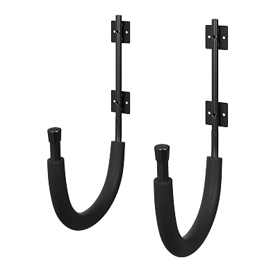 Kayak Storage Rack - Kayak Wall Mount Hangers with 100lb Capacity for Paddleboards, Surfboards, or Snowboards - for Garage or Shed by Rad Sportz