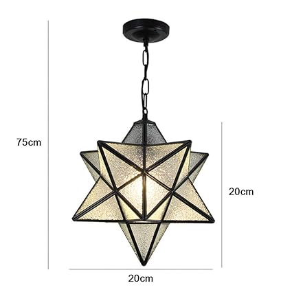 Glass Pendant Light Shades For Ceilings Star Rays Glass Pendant