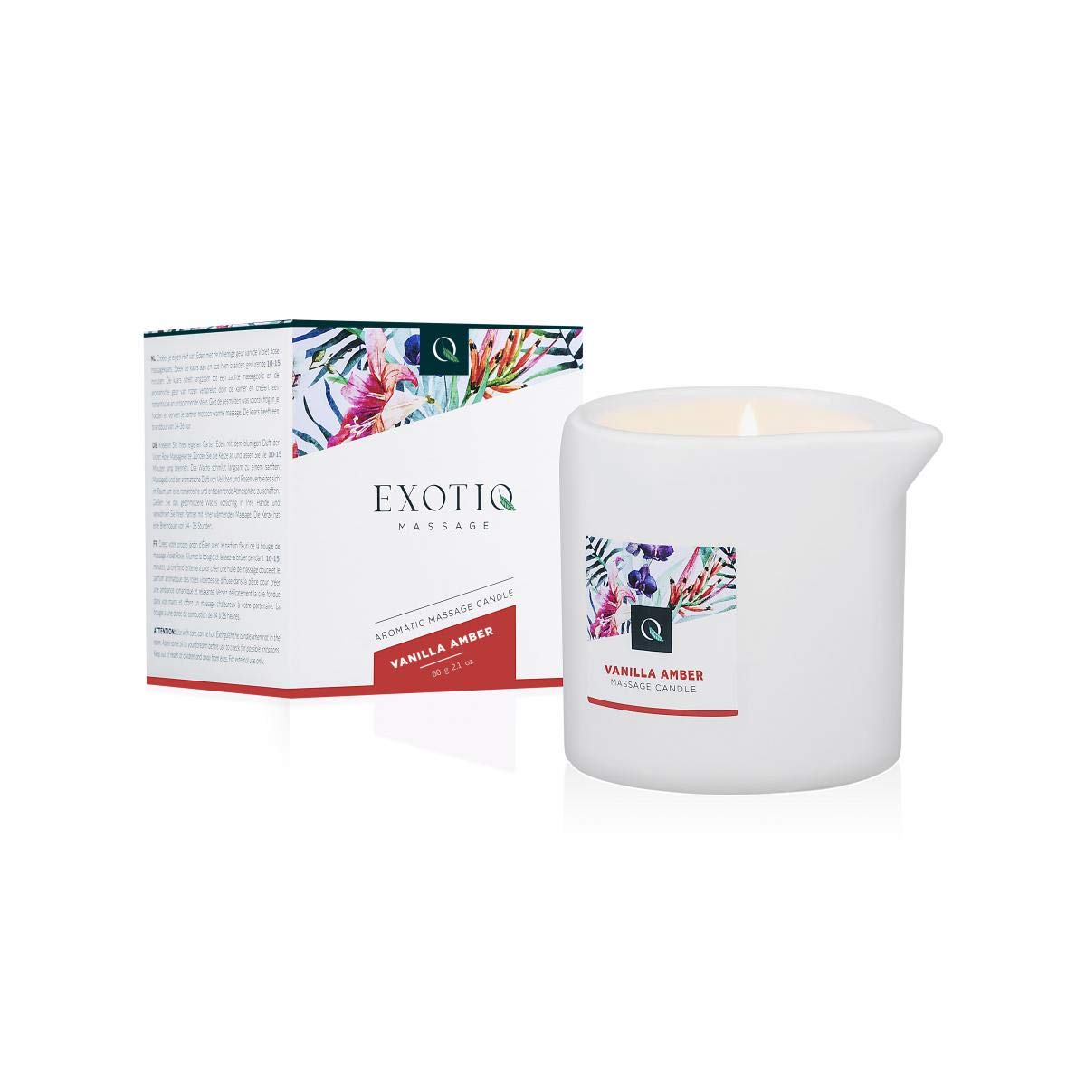 Exotiq Massage Candle Vanilla Amber - for a Sensual Massage - 60g