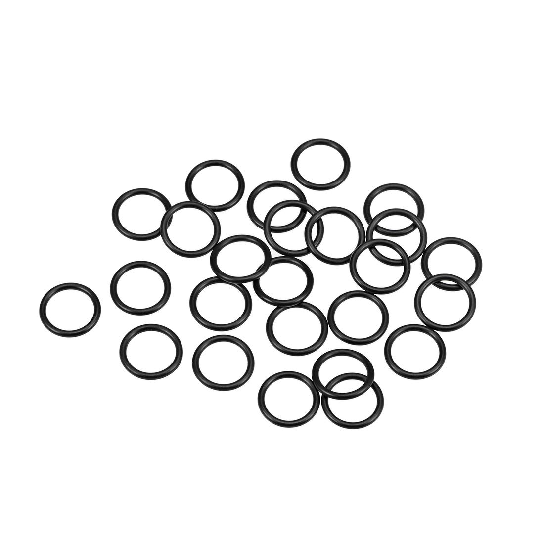 sourcing map Nitrile Rubber O-Rings 13mm OD 10mm ID 1.5mm Width, Metric Nitrile Rubber Sealing Gasket for Automotive Machine Plumbing, Pack of 25