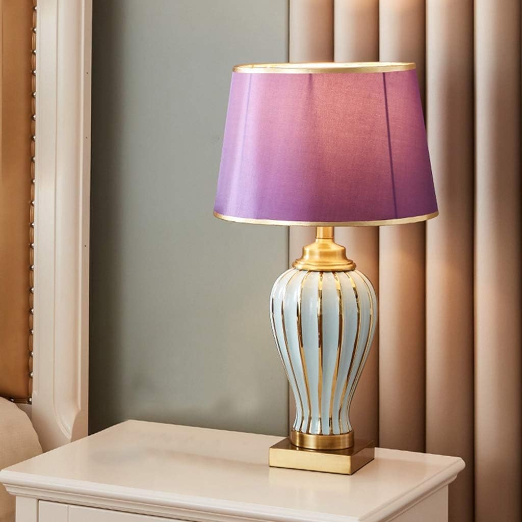 Table Lamp American Full Copper Bedroom Bedside Lamp Living Room Study Coffee Table Creative Light Decorative Uomun Amazon Co Uk Kitchen Home