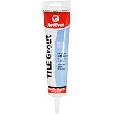 Red Devil 0425 Pre-Mixed Tile Grout - Professional Quality, Excellent Adhesion, Ideal for Wall &amp; Floor Use - 5.5 oz, White, Made in USA