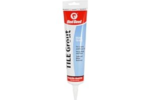 Red Devil 0425 Pre-Mixed Tile Grout Squeeze Tube, 5.5 oz., White