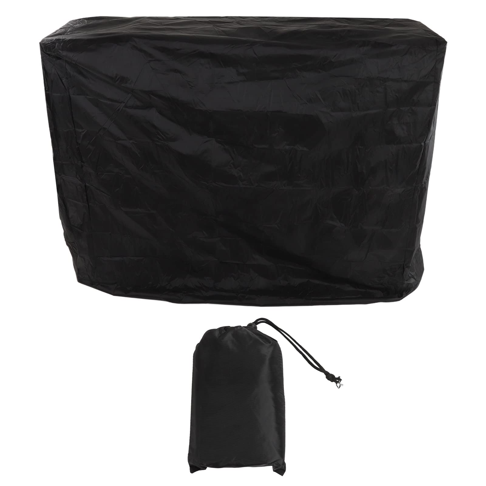 Waterproof Outdoor Table Tennis Cover, 190 Silver Coated, Breathable Protective Cover for PING Pong Table, Black, Lightweight for Yard Use