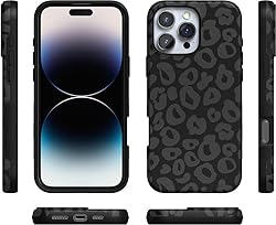 Casely Black Leopard iPhone 16 Pro Max Case Bold