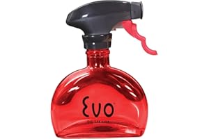 Evo Glass Oil Sprayer, Non-Aerosol for Olive Oil, Cooking Oils, and Vinegars, Red, 6-Ounce Capacity