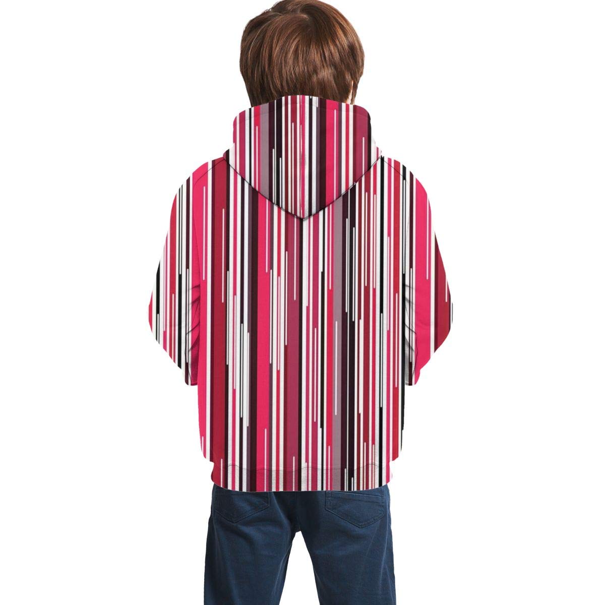 vertical striped sweatshirt