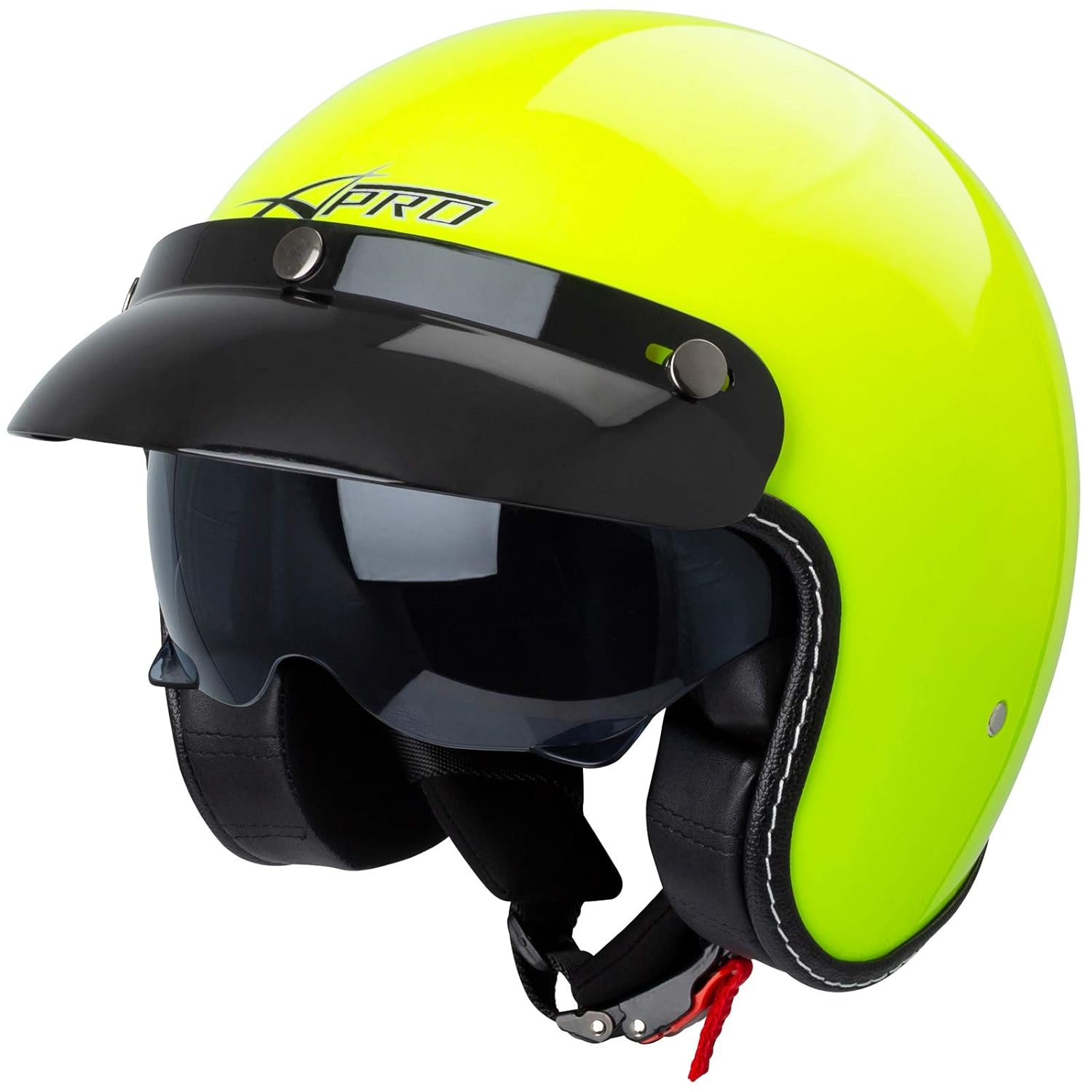 Moto, accessori e componenti Casco Moto Jet Cafe Racer Omologato ECE 22