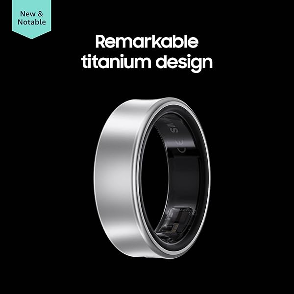 SAMSUNG GALAXY RING, AI SMART RING, SIZE FIRST W/SIZING KIT, NO APP SUBSCRIPTION, FITNESS MONITOR, SLEEP TRACKER, UP TO 7-DAY BATTERY, SIZE 12, TITANIUM BLACK [US VERSION, 1YR MANUFACTURER WARRANTY]