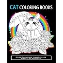 Amazon.com: Cat Coloring Books: Cats & Kittens for Comfort & Creativity ...