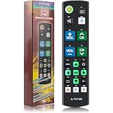 Universal Big Button TV Remote Replacement, Compatible with All Samsung/VIZIO/LG/Sony/Philips Smart TVs and More