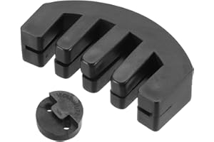 MECCANIXITY 6 Pack Violin Mute, Rubber 3/4 4/4 Practice Violin Mute Full Size,Claw and Round Tourte-Style, Violin Practice Mu