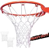Amble Basketball Net Replacement Heavy Duty Net in All Weather for Indoor and Outdoor - 12 Loops Rim