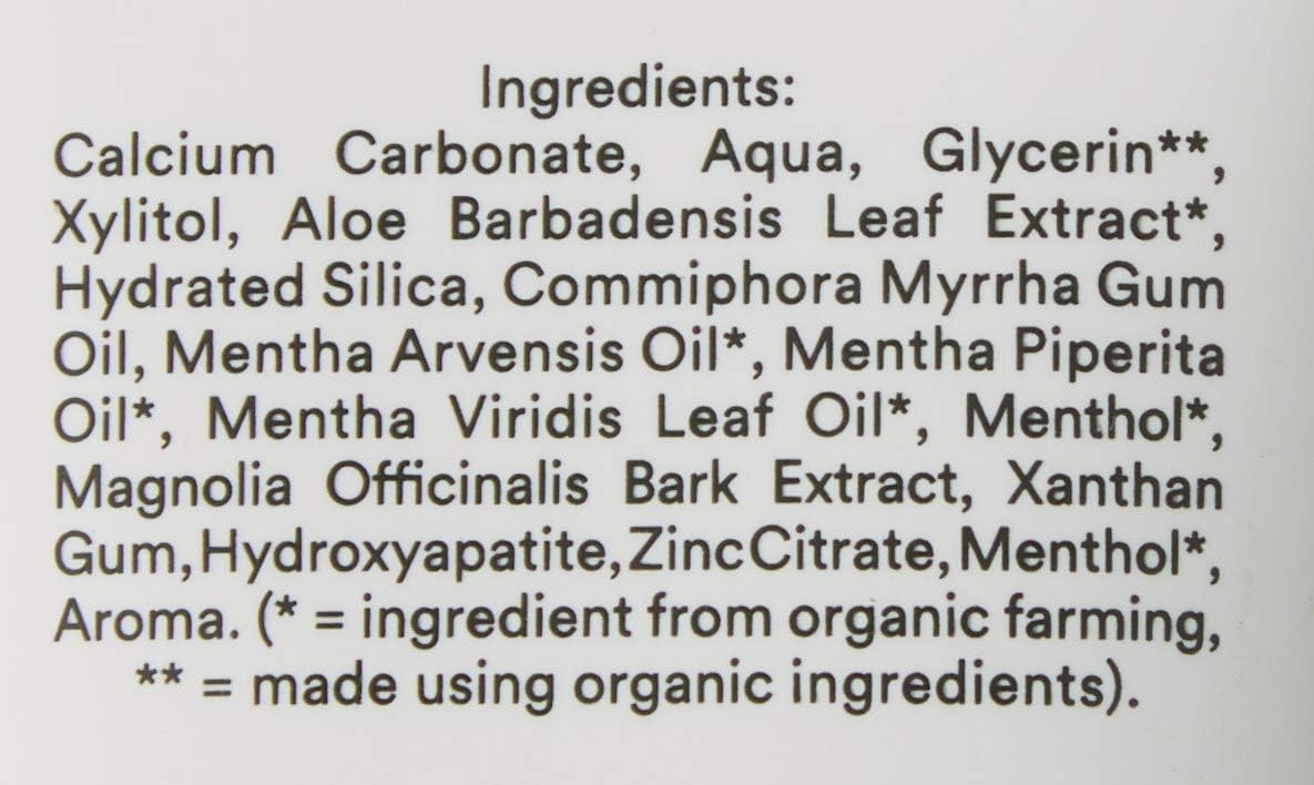 Urtekram Flouride Free Fresh Mint Toothpaste - Vegan - Organic - Natural Ingredients - Urtekram Dental, 75ml (Pack of 1) - Image 4