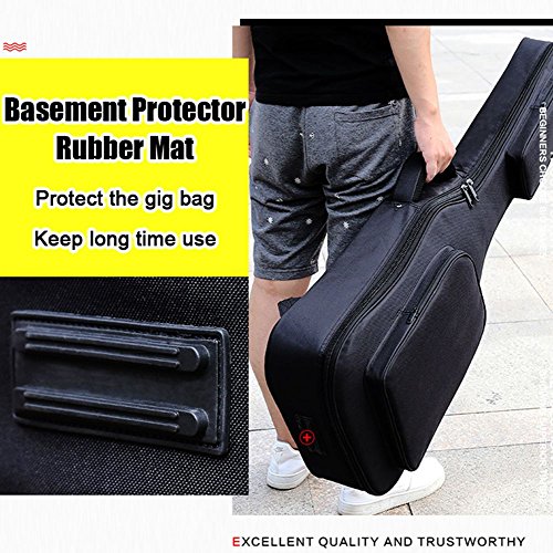 image for GLEAM Guitar Gig Bag Thicker 0.6 Inch Sponge Padding Fit 41 Inch Acous