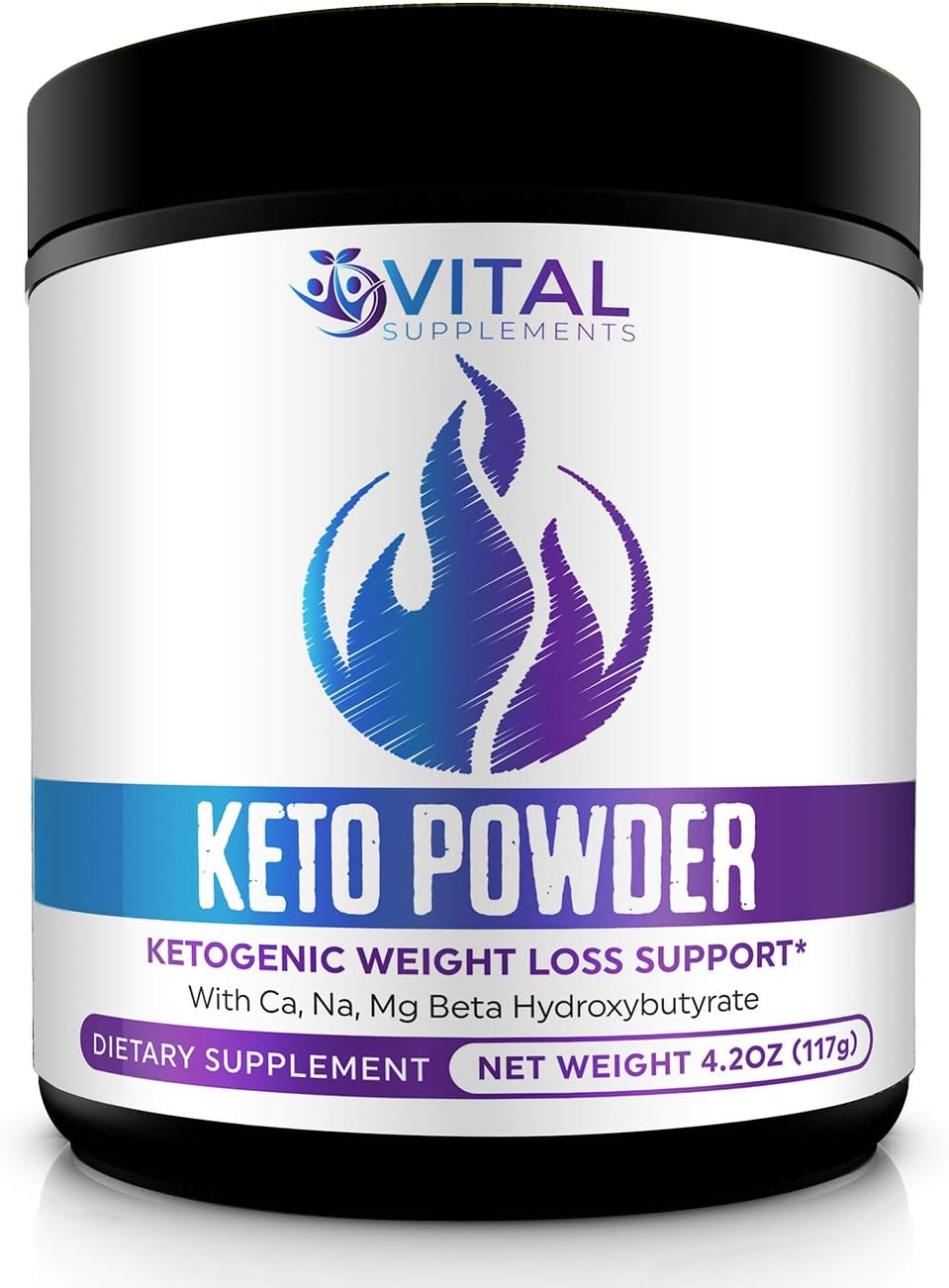 Keto Powder for Weight Loss - BHB Salts - Exogenous Ketone Performance Complex - Formulated for Ketosis, Energy, Focus & Fat Burn - Beta-Hydroxybutyrates (Calcium, Sodium, Magnesium)