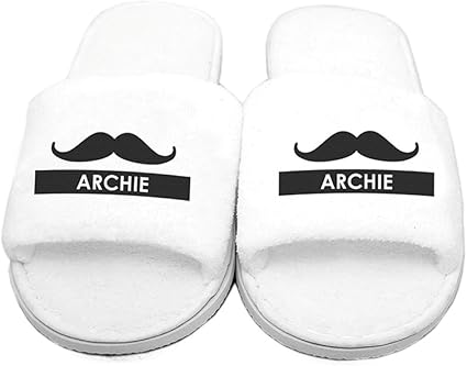 personalised slippers mens