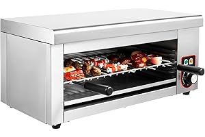 Electric Cheese Melter, 1500W Salamander Broiler, Adjustable Height & Temperature Control, 4-Level Grill, Perfect for Melting