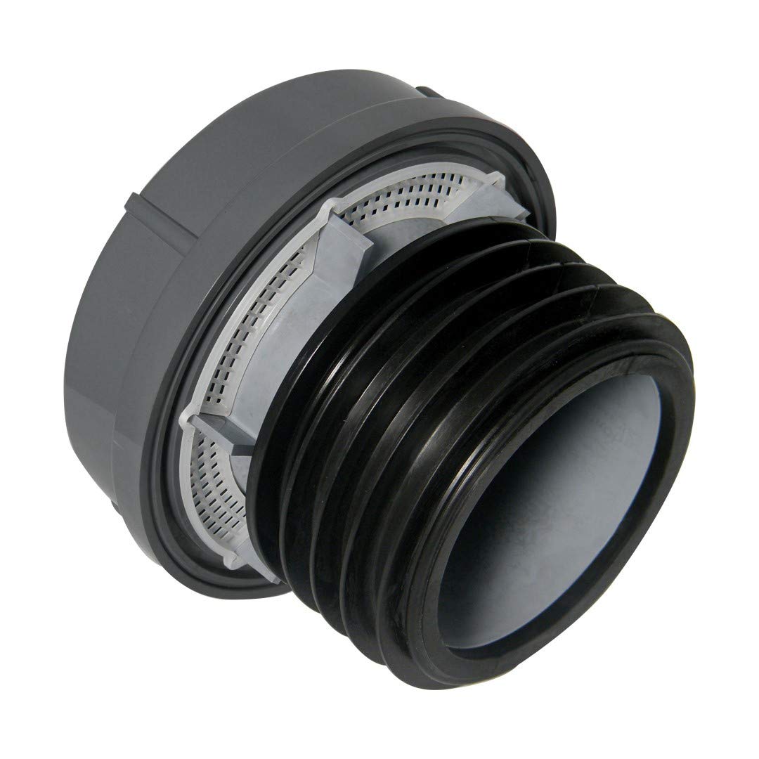 FloPlast AX110AG Anthracite Grey External Air Admittance Valve 110mm - 82mm Push Fit/Solvent.