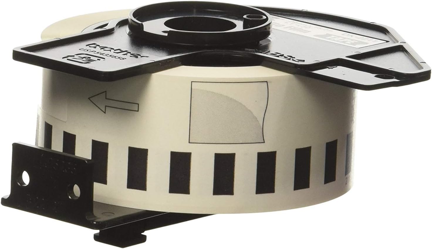 Brother Genuine DK-2211 Continuous Length Black on White Film Tape for Brother QL Label Printers, 1.1" x 50' (29mm x 15.2M), 1 Roll per Box, DK2211 : Labeling Tape : Office Products