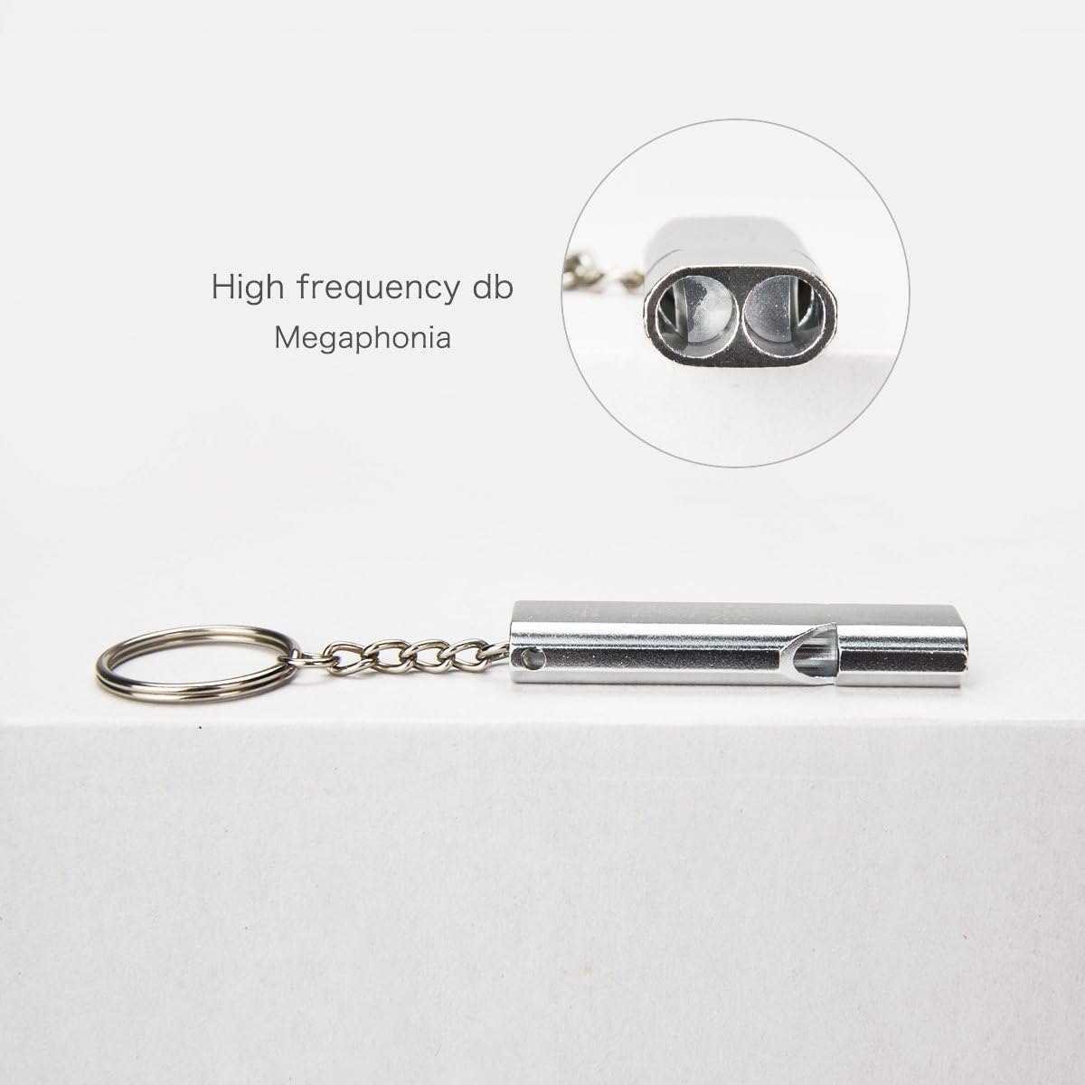 Binboll Double-Tube Whistle Aluminum Alloy Survival Whistle for Outdoor Needs Sports Referee Emergency : Sports & Outdoors
