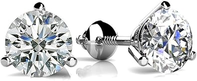 2.00 Ct TTW Size Round Cut Cubic Zirconia Martini Setting CZM2000