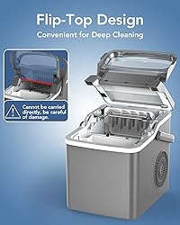 Kndko Ice Maker Countertop, Portable Ice Maker