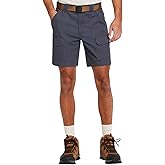 Savane Mens 8” Hiking Cotton Cargo Shorts with Tech Pocket (Available in Big and Tall)
