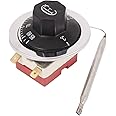uxcell NC Adjustable Temperature Control Switch Thermostat 30-85 Degree Celsius