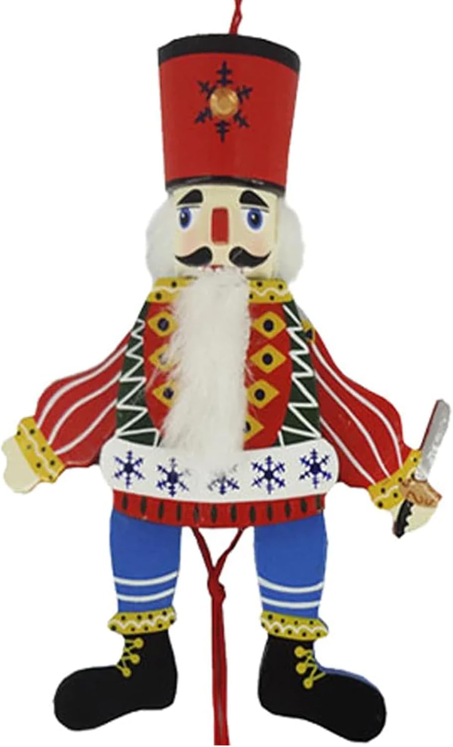 Nutcrackers - Nutcracker Ballet Gifts Russian Land of Sweets Nutcracker Figure Doll Pull String Puppet Ornament, Christmas Tree Holiday Decorations, Home Decor, 6-inch