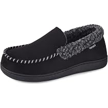 VONMAY Men's Moccasin Slippers Fuzzy 