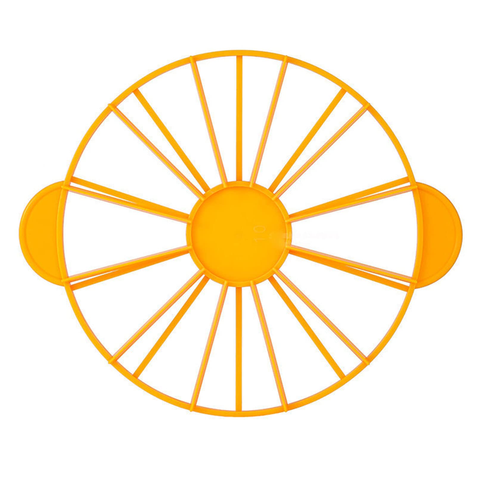 Jenngaoo Cake Divider Cutter, Cake Portion Marker Round 10/12 Piece Cake Slice Marker Equal Portion Cutter Bread Cake Divider Cheesecake Cutter Baking Tool (Yellow)