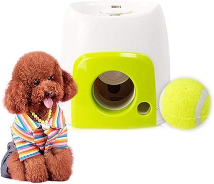 Amazon ボールランチャー 小型犬 中型犬用 自動キャッチボールおもち 充電可能な自動テニスボールランチャー ボール1個付き Fancydream 投げるおもちゃ 通販