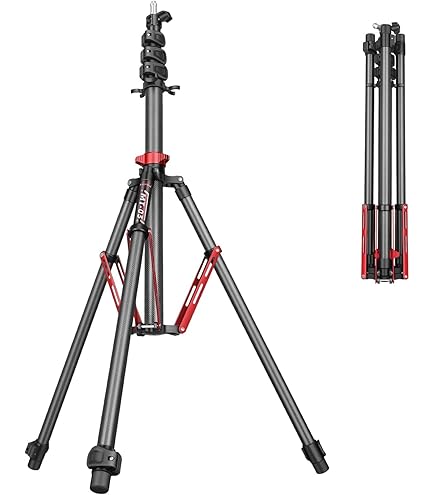 Amazon.com : FreeSea Light Stand Carbon Fiber, Adjustable Tripod